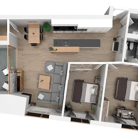 Montanas - Luxuswohnung Mit Kamin - Nahe Caumasee & Talstation 弗利姆斯 外观 照片